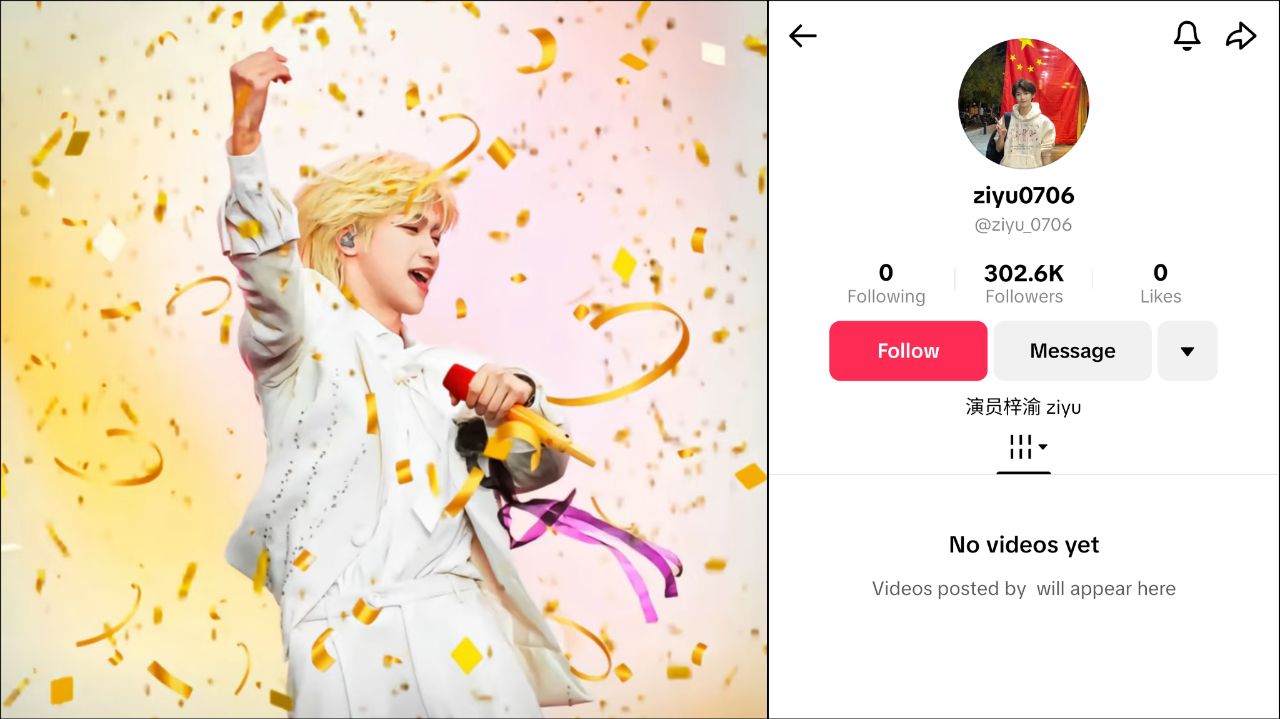 ZIYU Hits 302K Followers on TikTok – A Growing Fanbase in Action